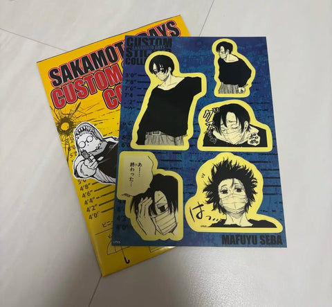 Sakamoto Days Seba Mafuyu Custom Original Art Sticker Transfer/Trade