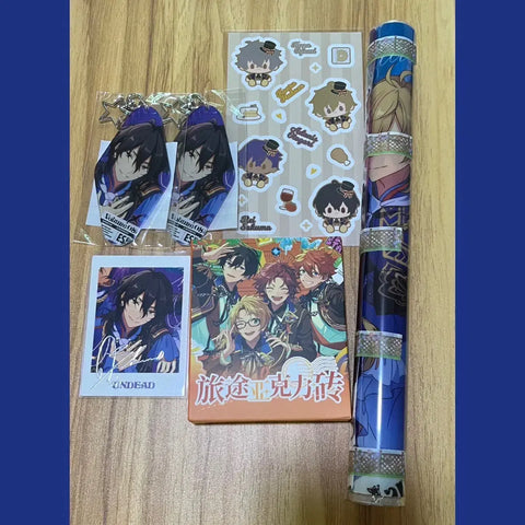 Ensemble Stars Enstars China Trip Block Undead Keyring Rei A3 Bonus Poster Sticker