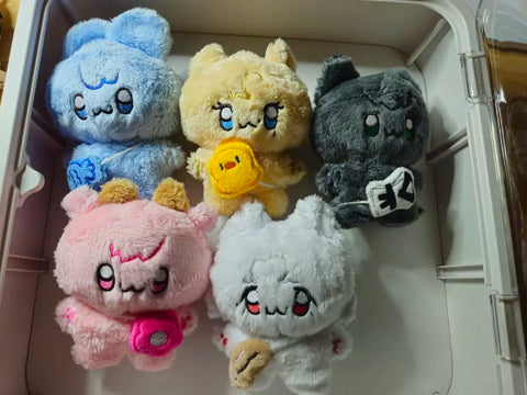 Selling PlayV unofficial merchandise dolls as a set.