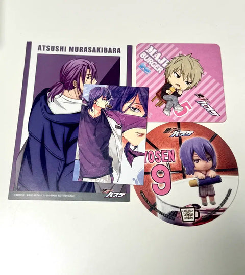 Kuroko's Basketball Murasakibara Stationery Set Coaster Postcard Set Vari