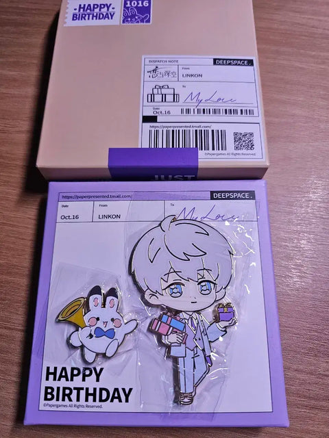 Love&Deepspace, Luvdeep, Shim Sung-hoon birthday goods, metal can badge