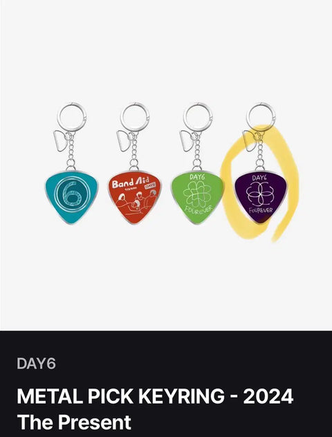 DAY6 Deсик Gift Concert Yoon Dowoon Dowoon Guitar Pick Keychain