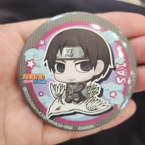 Naruto Petit Chara Can Badge Sai Transfer