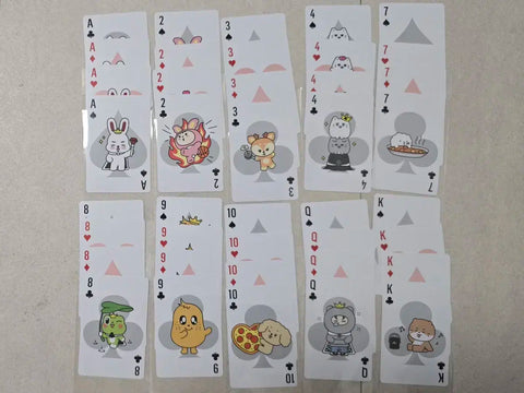 Seventeen Minitin Jjongtoram playing card 4 pieces