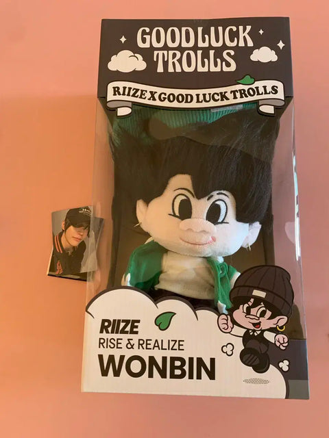 Line Troll Lies Wonbin Large Doll + Photocard Set