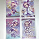 (Bulk) Ojamajo Doremi Wafer Card Segawa Onpu Purple