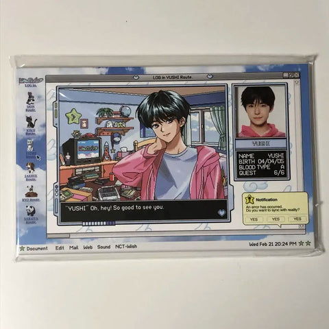 Unopened NCT Wish Asia Tour: Login Photocard Set - Yushi Photocard & Postcard