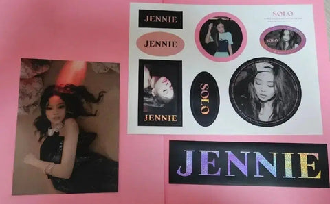 For sale) Blackpink Jennie Solo Special Edition Album Photobook Postcard Sticker