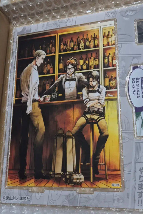 Attack on Titan Anime Acrylic Diorama Stand Hange Levi Erwin Squad Leaders