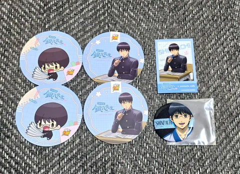 Gintama Shimura Shinpachi Goods Bundle (Half-price delivery included) / Gintama World, 3Z Collaboration Cafe