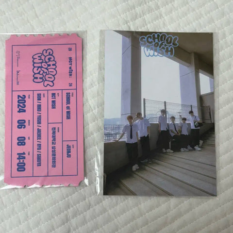 NCT WISH Trường WISH SOW Phiếu nhập học Bưu thiếp Đồng phục WISH