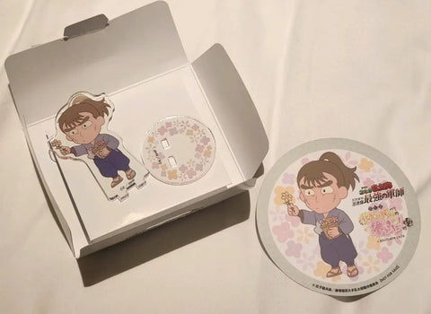 Bộ 2 đế lót ly + đế acrylic Nintama Gratte Choji
