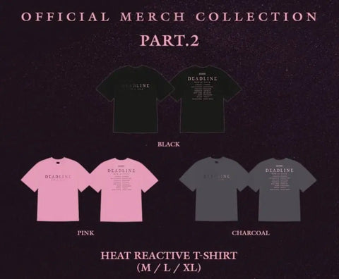 BLACKPINK MD Concert T-Shirt Heat Reactive T-Shirt Pink