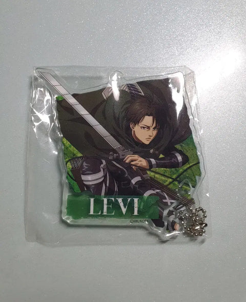 Attack on Titan Keychain Can Badge Bundle Mikasa Levi Eren