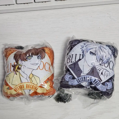 Blue Lock Cushion Keychain Capsule Toy Nagi + Bachira
