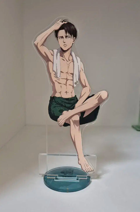 Attack on Titan Levi Rakuspa Gokurakuyu Abs Acrylic Stand