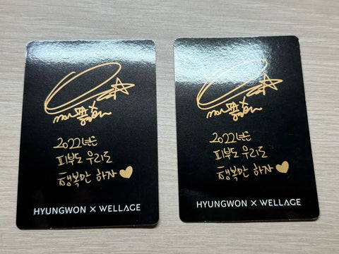 MONSTA X Chae Hyung-won photocard Wellage photocard
