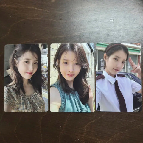 Bộ thẻ đánh dấu trang hoa IU Photocard 3 thẻ bán theo bộ IU Photocard