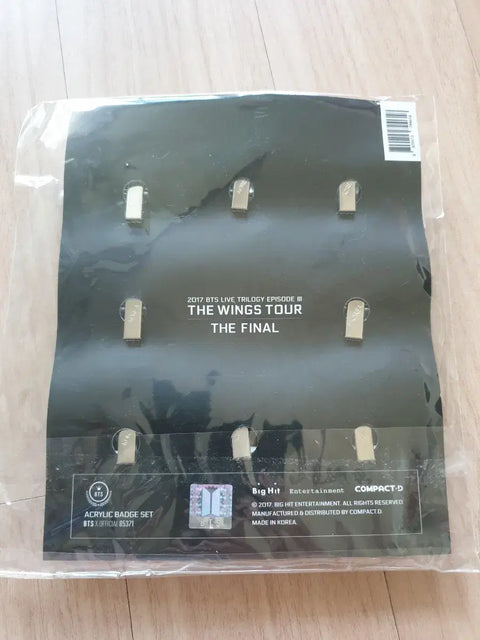Bộ huy hiệu Acrylic cuối cùng của BTS The Wings Tour