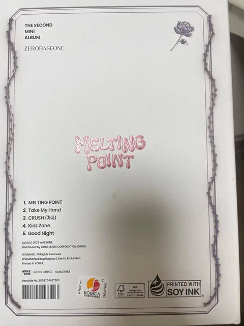 ZEROBASEONE Melting Point album