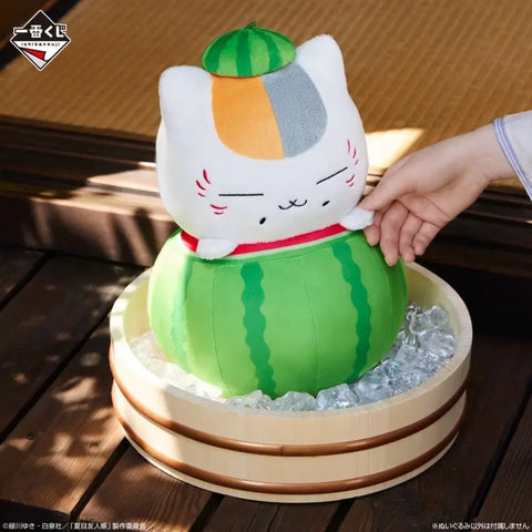 Natsume's Book of Friends Kuji Nyanko-sensei Watermelon Plush Doll for sale