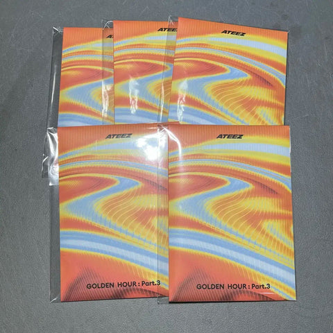 Ateez Mini Album 12 Golden Hour Photo Card Album Unopened