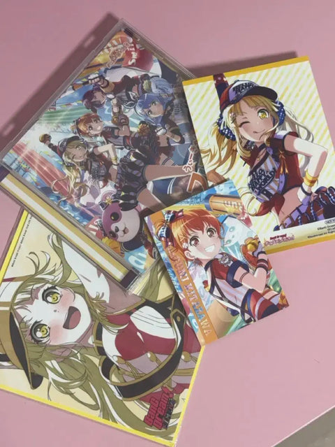 BanG Dream! Tsurumaki Kokoro Hello, Happy World! Album Shikishi Goods Hagumi