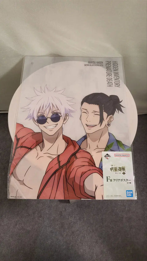 Jujutsu Kaisen Ichiban Kuji F Clear Poster Gojo &amp; Geto 4 Loại Bộ Chưa Mở