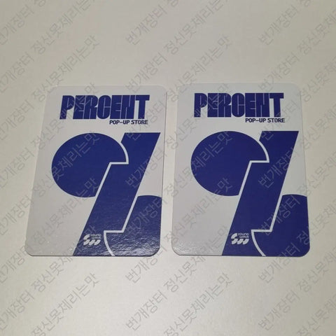 Onew Percent Pop-up Over 50,000 KRW Purchase Special Photocard / Lee Jinki Jjinggu