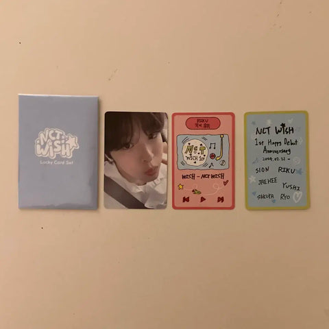 NCT Wish Riku 1st Anniversary Lucky Card Photocard