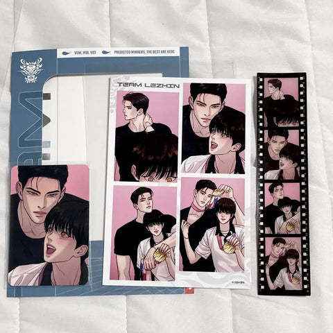 Yahoaheop Team Lezhin Athletes Village Film Photocard Package Goods Four-Cut Photos