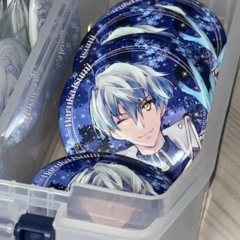 IDOLiSH7 ZOOL Izumi Haruka Nanairo Store Bonus Có Thể Huy Hiệu Bộ 10 món