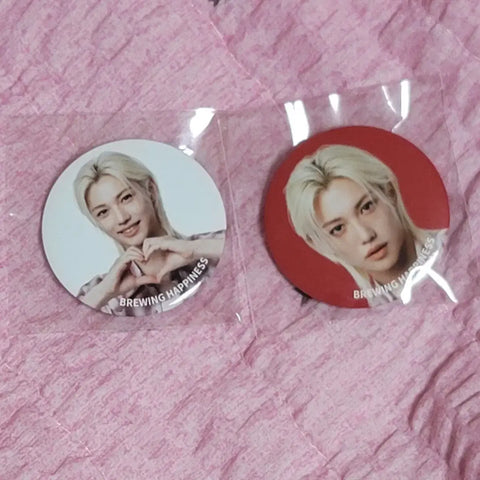 Two Gong Cha Idol Felix badges