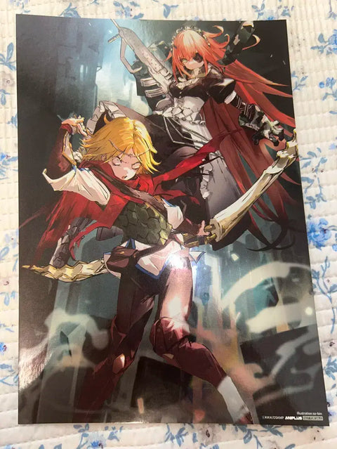 Poster bảng kim loại tặng kèm tuần 2 của Overlord Holy Kingdom Megabox