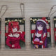 Esther Holiday Party Square Keychain