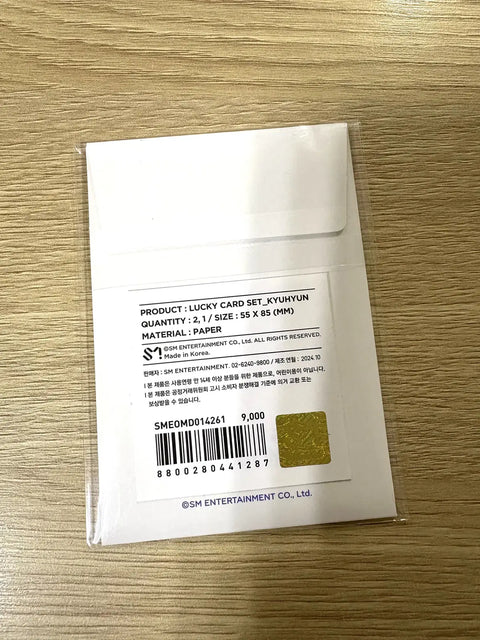 Super Junior Kyuhyun 19th Anniversary Lucky Card Photocard Unopened New Item
