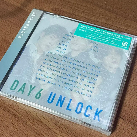 DAY6 Japanese Album Unlock First Press Limited Edition