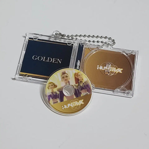 K-Pop Demon Hunters Huntrix Mini CD Album Keychain