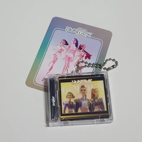 K-Pop Demon Hunters Huntrix Mini CD Album Keychain