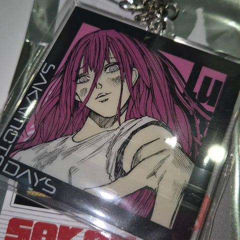 Sakadei Sakamoto Days Akao Rion Can Badge Lu Double-Sided Keychain