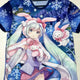 Áo thun in hình Hatsune Miku kết hợp cùng Yuki Miku Hello Kitty