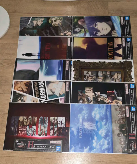 Attack on Titan Rumbling H Prize Complete Set of 10 Unopened