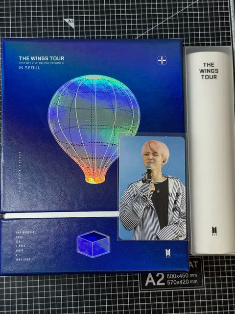 BTS Wings DVD Jimin photocard, includes poster.