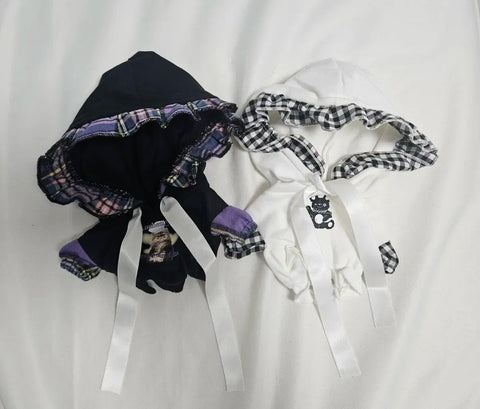 20cm Plush Doll Puppy Wamoruk Black Purple White