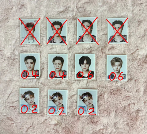 NCT Pop-up MD ID Photo Transfer Renjun Jeno Haechan Jaemin Chenle