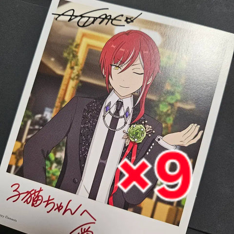 Thẻ sinh nhật Ensemble Stars Polaroid đặc biệt dành cho sinh nhật Sakasaki Natsume 9 chiếc