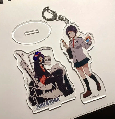 My Hero Academia Jirou Kyouka Acrylic Stand, Keychain Bundle