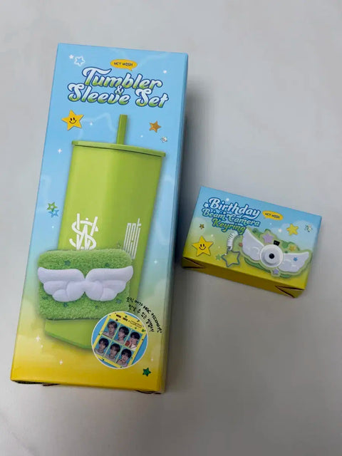 NCT Wish Mega Coffee Tumbler Keyring Set Unopened