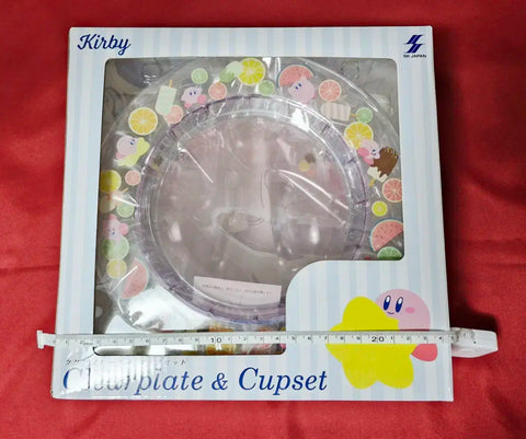 Kirby's Dream Land Clear Plate Cup Dish Set Official Tableware Goods