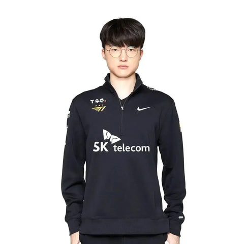 T1 T1 2022 Worlds League of Legends World Championship Uniform Half Zip Owner Marking M